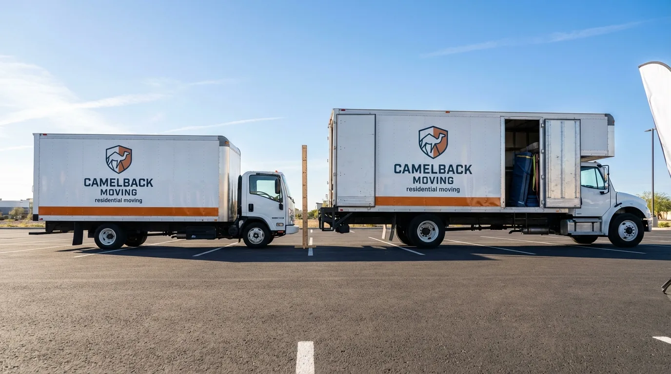 Moving truck size capacity guide in Ridgecrest